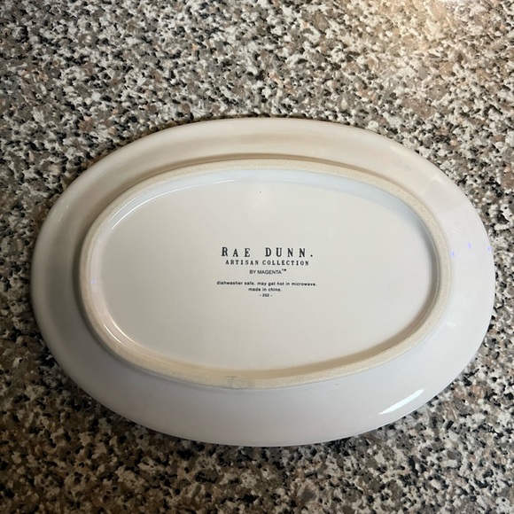 Rae Dunn collectible Snack tray with black lettering and all caps letters - Picture 2 of 2